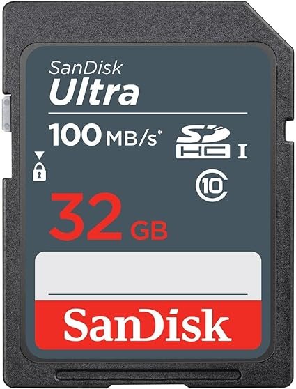 Buy SanDisk 32GB Ultra SDHC Memory Card Online | 100MB/s High-Speed SD Card for Cameras & Full HD Video