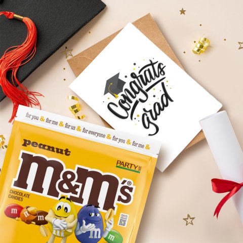 Buy M&M'S Peanut Milk Chocolate Candy Party Size Online | Resealable 38 oz Bulk Chocolate Candy Bag