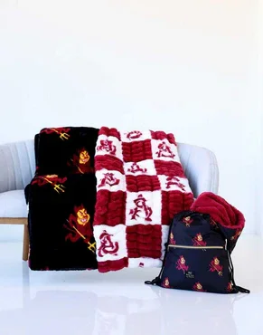 Buy Arizona State Sun Devils Lush Blanket Online | Ultra Soft Plush NCAA Throw Blanket
