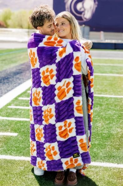 Buy Clemson University Tigers Hugs Blanket Online | Ultra Soft Plush NCAA Throw Blanket for Fans