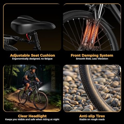 Buy Electric Bike for Adults Online | 1500W/1000W Peak Motor Commuter E-Bike with Removable Battery