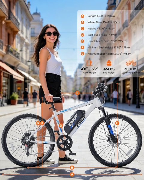 Buy Victor 26" Electric Mountain Bike for Adults Online | 1000W Peak Motor Lightweight E-Bike