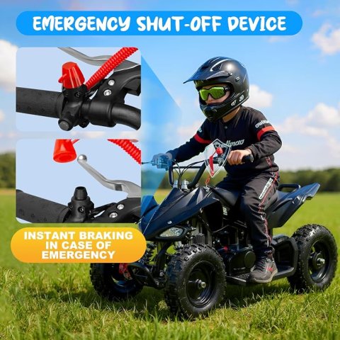 Buy 50cc Kids Gas ATV Online | 2-Stroke Gas Powered 4-Wheeler with Safety Features