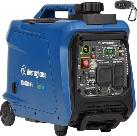 Buy Westinghouse 4000 Peak Watt Dual Fuel Portable Inverter Generator Online | Quiet RV-Ready Generator with Remote Start