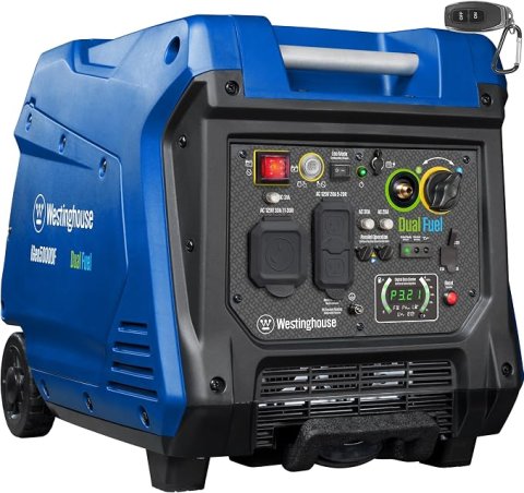 Buy Westinghouse 5000 Peak Watt Dual Fuel Portable Inverter Generator Online | Super Quiet RV-Ready Generator with Remote Start