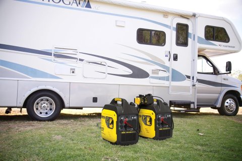 Buy Champion 4000-Watt Dual Fuel Portable Inverter Generator Online | RV Ready Quiet Generator with Gas & Propane