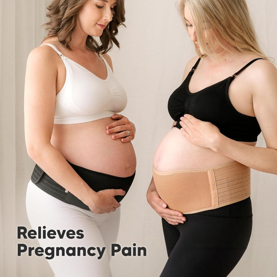 Buy KeaBabies Pregnancy Belly Band Online | Soft Breathable Maternity Belly Support Belt for Back & Pelvic Relief