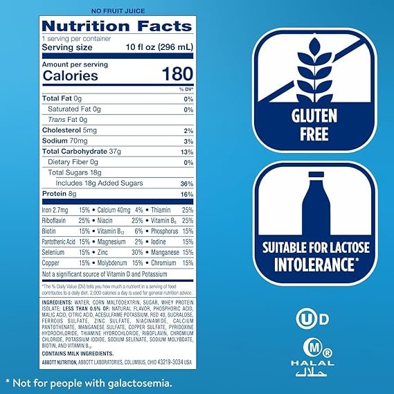 Buy Ensure Clear Mixed Fruit Nutritional Drink Online | High Protein Fat-Free Ready-to-Drink Nutrition Shake 12 Pack