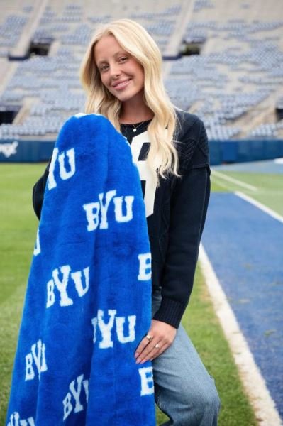 Buy BYU Cougars Lush Blanket Online | Ultra Soft Plush NCAA Luxury Throw Blanket