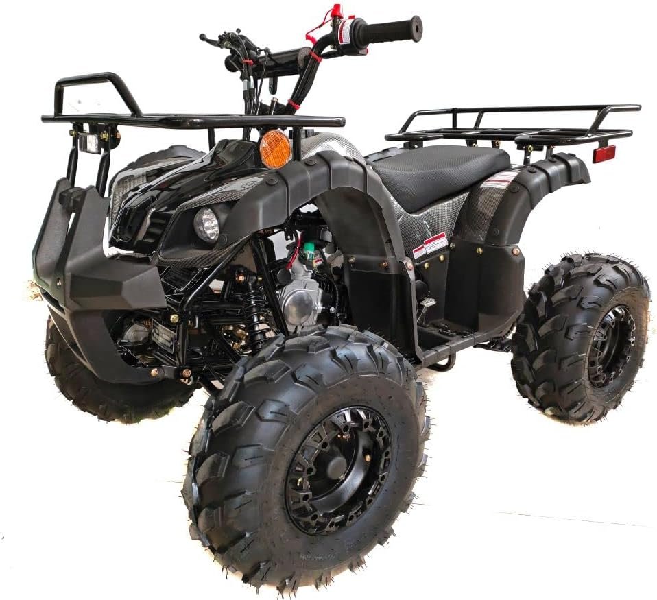 Buy HHH 125cc ATV with Reverse Online | Youth Gas Quad 4-Wheeler with LED Lights & Big Tires