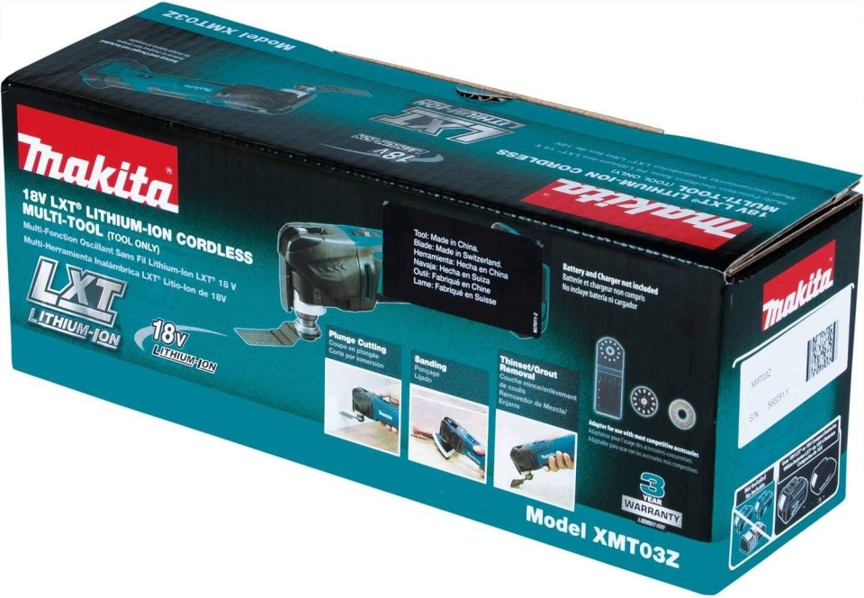 Buy Makita XMT03Z 18V LXT Cordless Multi-Tool Online | Lithium-Ion Oscillating Multi-Tool (Tool Only)