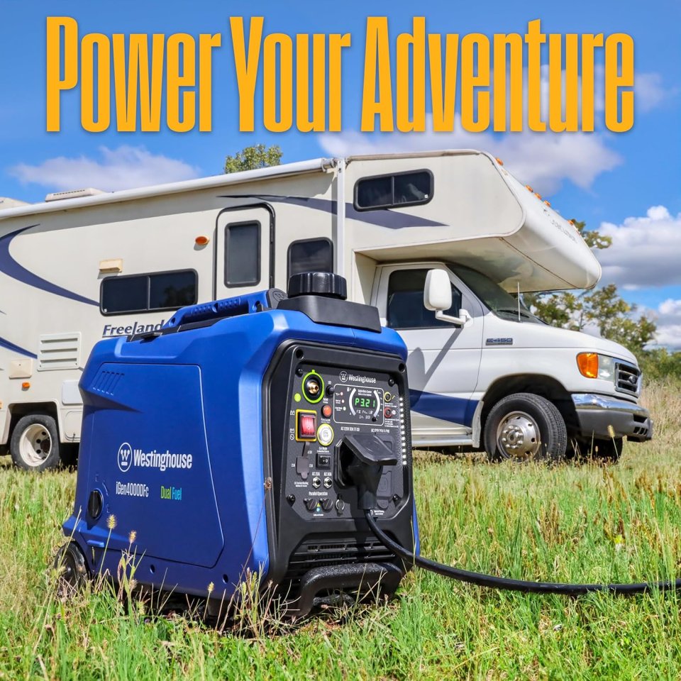 Buy Westinghouse 4000 Peak Watt Dual Fuel Portable Inverter Generator Online | Quiet RV-Ready Generator with Remote Start