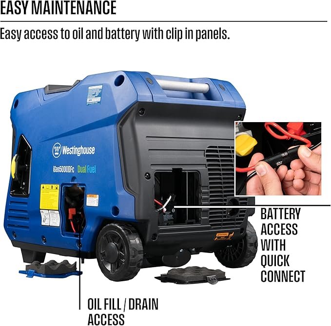 Buy Westinghouse 5000 Peak Watt Super Quiet Dual Fuel Portable Inverter Generator Online | Remote Start RV-Ready Generator with CO Sensor
