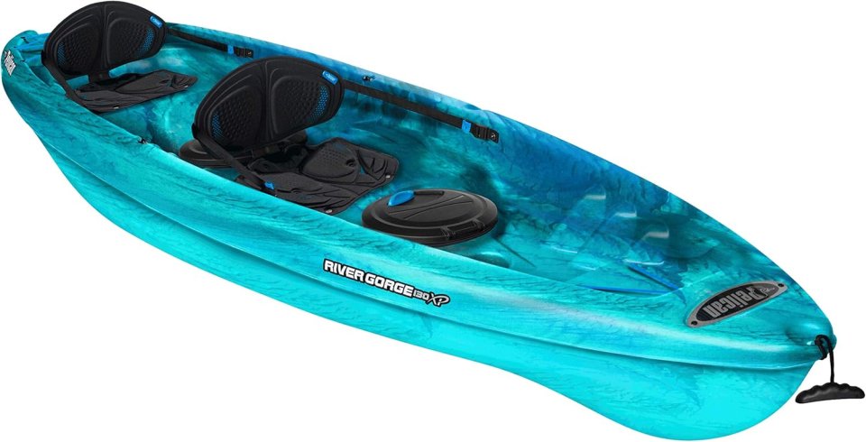Buy Pelican River Gorge 130X Tandem Kayak Online | 13-Foot Sit-on-Top Recreational 2-Person Kayak